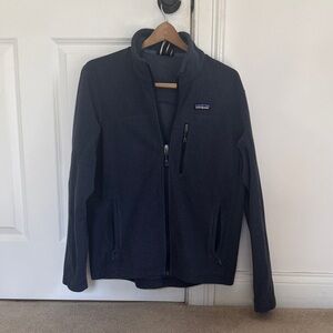 Patagonia Men's Dark Blue Lightweight Sweater Fleece Jacket